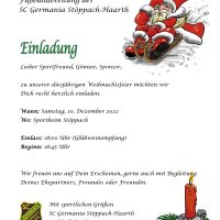 Einladung Germania Weihnachtsfeier 2022